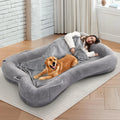 CozyNest Large Human Pet Bed with Storage & Blanket