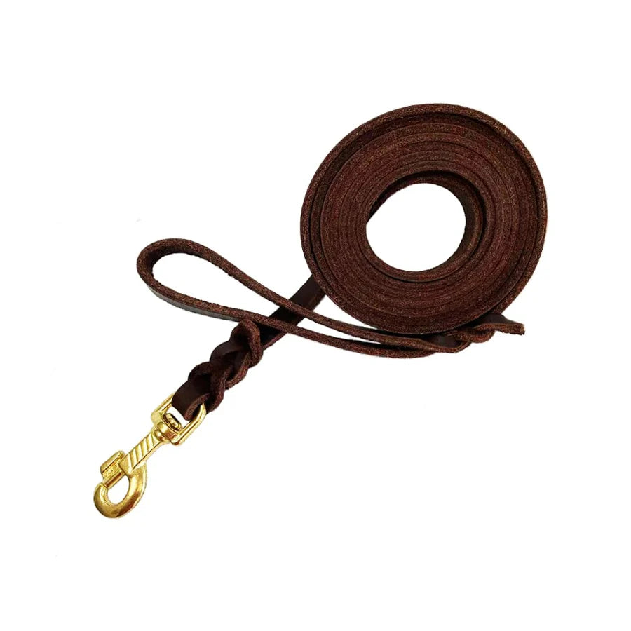 Heavy Duty Leather Dog Leash
