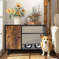 Large Pet Feeder Station Dog Food Storage Cabinet